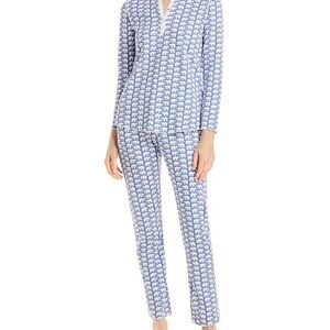 Women's Blue Elephant Hathi Print Pajama Set